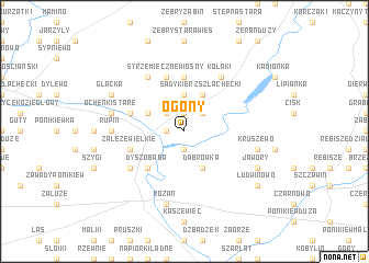 map of Ogony