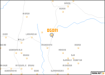 map of Ogori