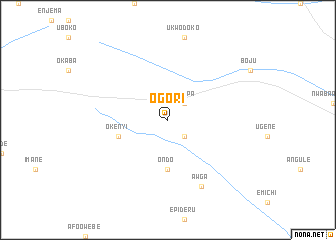 map of Ogori