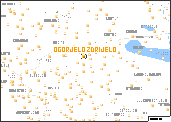 map of Ogorjelo Ždrijelo