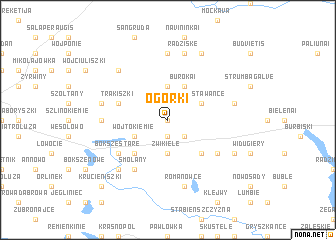 map of Ogórki