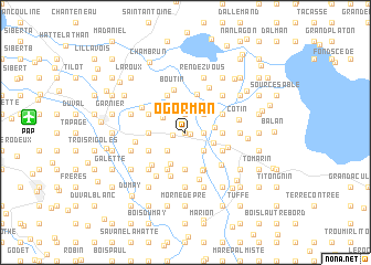 map of OʼGorman