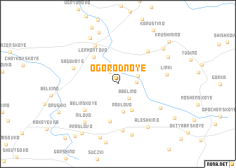 map of Ogorodnoye