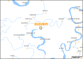map of Ogoubiri