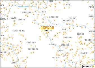 map of Ograda