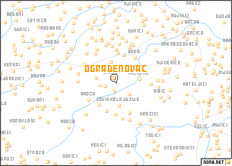 map of Ograđenovac