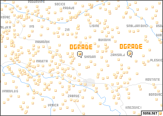 map of Ograde