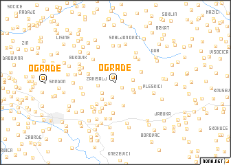 map of Ograde