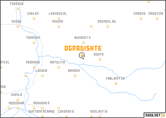 map of Ogradishte