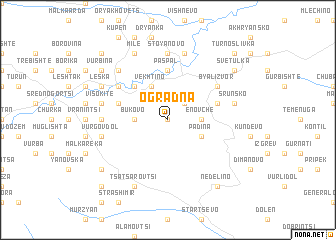 map of Ogradna