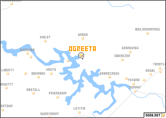 map of Ogreeta