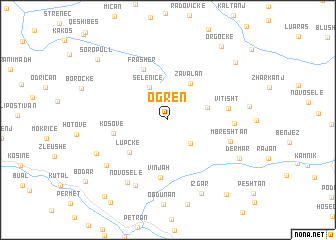 map of Ogren