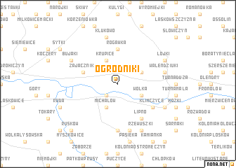 map of Ogrodniki