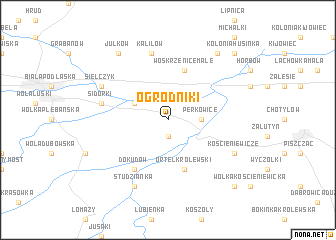 map of Ogrodniki