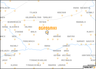 map of Ogrodniki