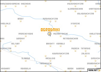 map of Ogrodniki