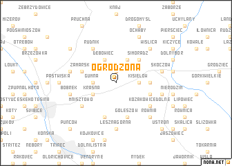 map of Ogrodzona