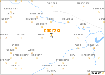 map of Ogryzki