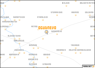 map of Ogudnëvo