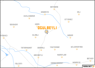 map of Oğulbeyli