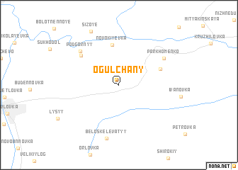 map of Ogulʼchany