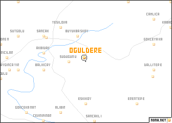 map of Oğuldere