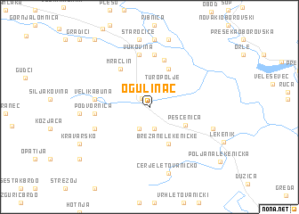 map of Ogulinac