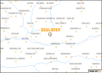 map of Oğulören