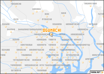 map of Ogumachi