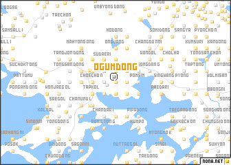 map of Ogŭm-dong