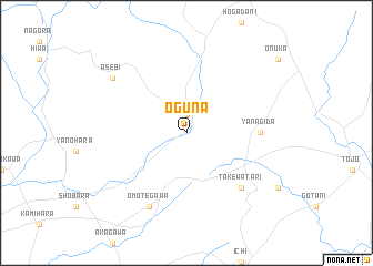 map of Oguna