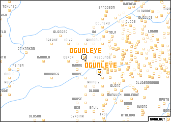 map of Ogunleye