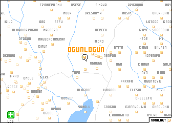 map of Ogunlogun