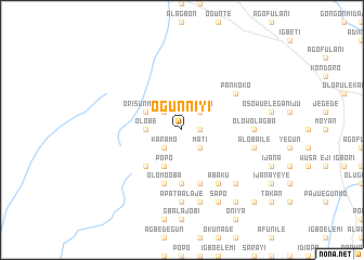 map of Ogunniyi
