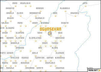 map of Ogunsekan