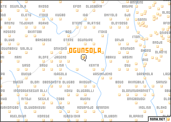 map of Ogunsola