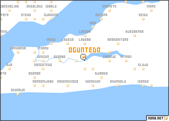 map of Oguntedo