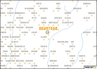 map of Oguntedo