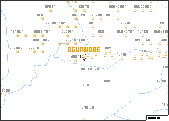 map of Ogunwobe