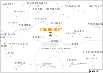 map of Ogushkasy