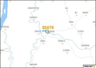 map of Oguta