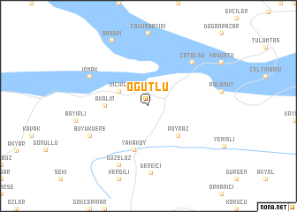 map of Öğütlü