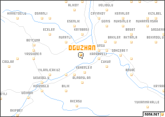 map of Oğuzhan