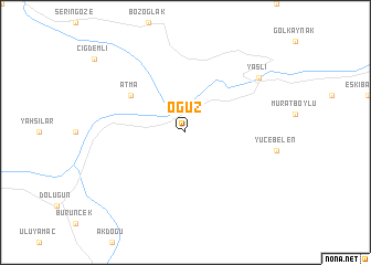 map of Oğuz