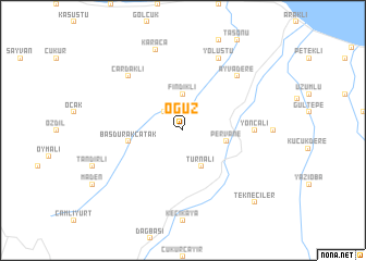 map of Oğuz