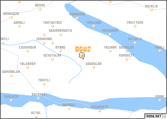 map of Oğuz