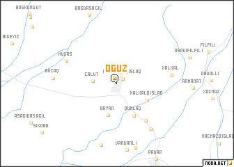 map of Oğuz