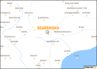 map of Ogwashi Uku