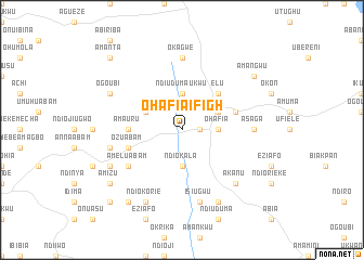 map of Ohafia Ifigh