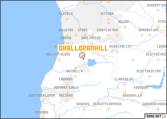 map of OʼHalloran Hill